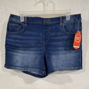 Wonder Nation Plus Denim Shorts Girls Size 14-16 5 Pocket Stretch Casual